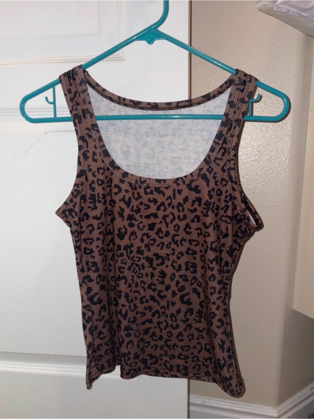 Amazon Brown Leopard Print Tank Top